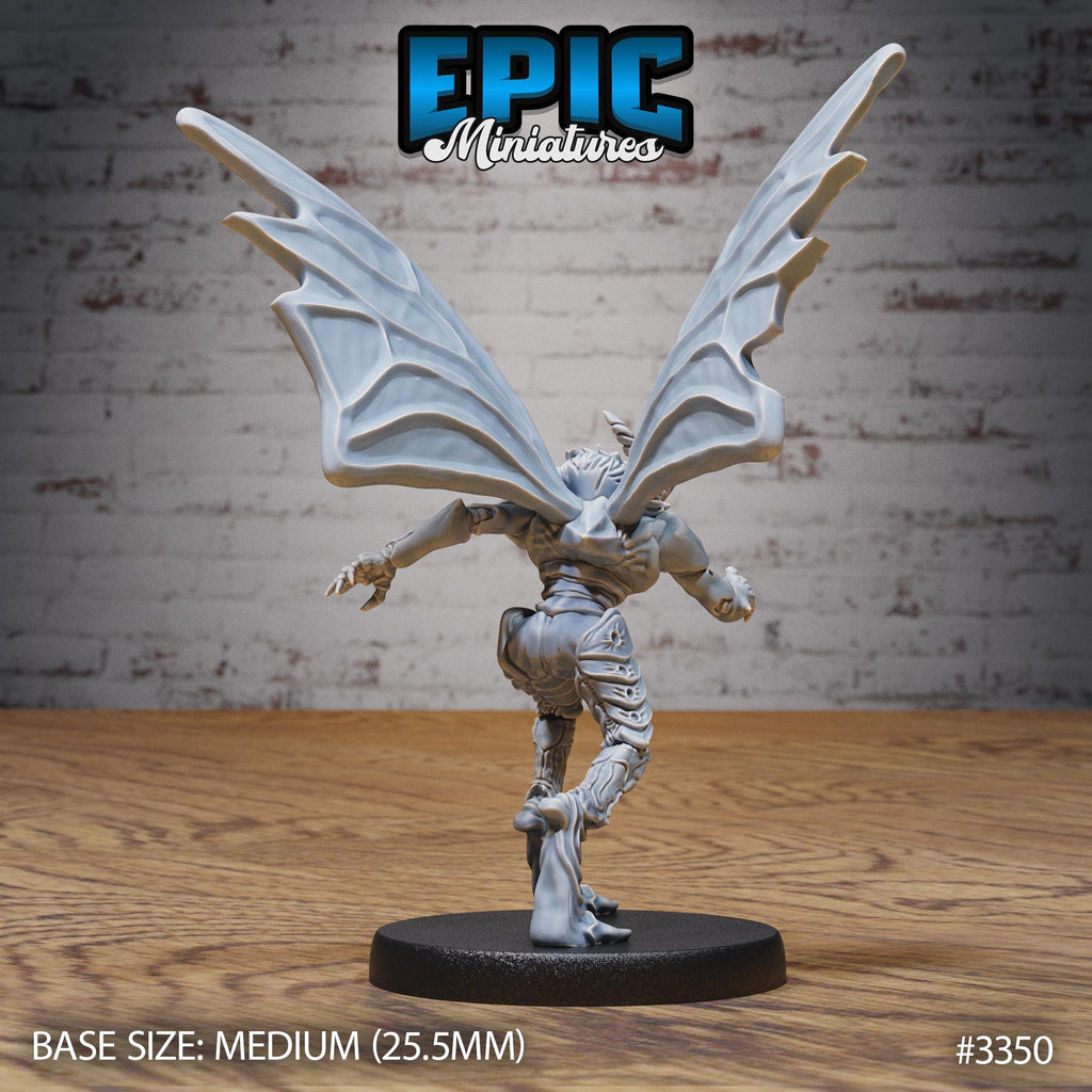 Moth Folk Warrior Option #3350 back DND miniature Insectoid Jungle 16k resin