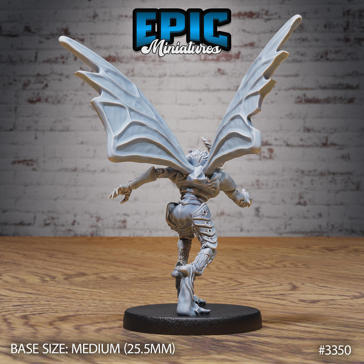 Moth Folk Warrior Option #3350 back DND miniature Insectoid Jungle 16k resin
