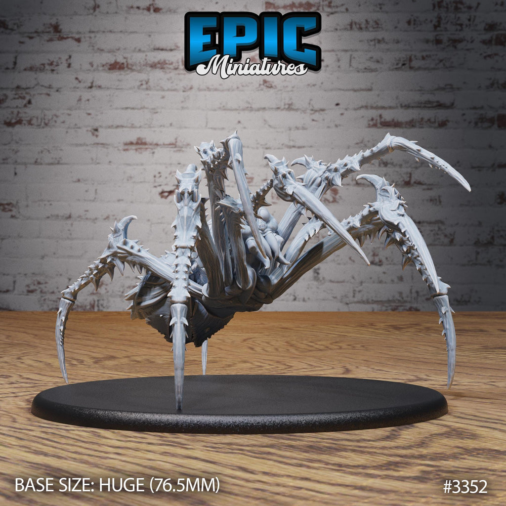 Giant Spider Option #3353 front DND miniature Insectoid Jungle 16k resin