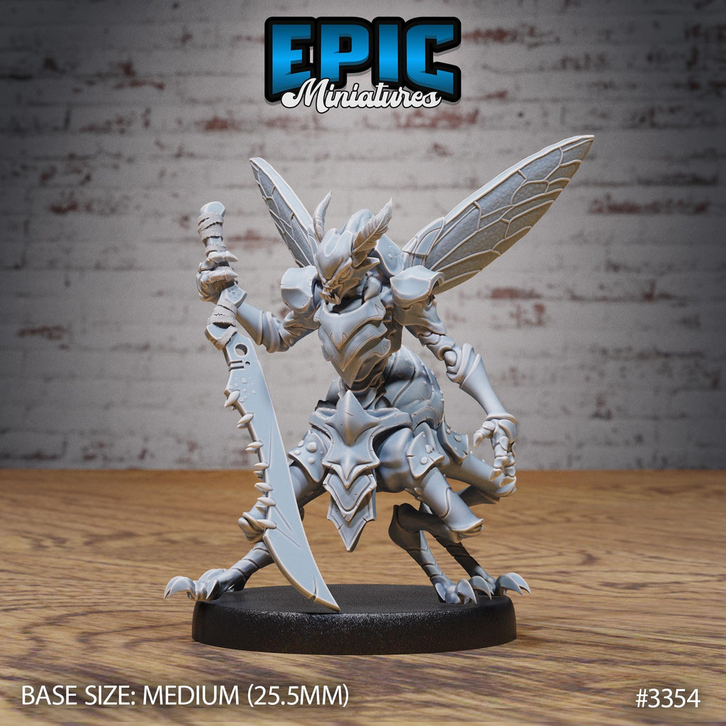 Insect Warrior Option #3354 front DND miniature Insectoid Jungle 16k resin