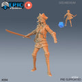 Pirate Boatswain Set of 3 DND Minis | Pirates Voyage Collection | TTRPG | Swashbuckling Nautical Heist Skullport Jahaka Spelljammer Option #094 front DND miniature  16k resin