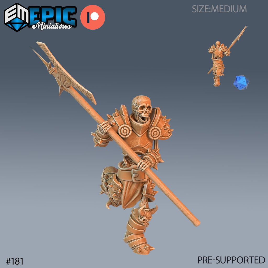 Skeleton Option #181 front DND miniature Castle of Terror 16k resin