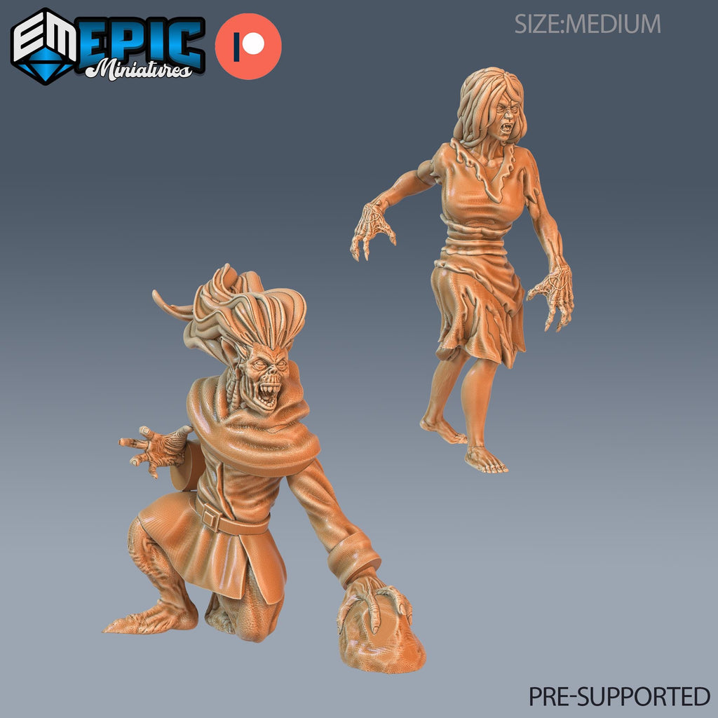 Vampire Spawn Set of 2 DND miniatures group photo Castle of Terror