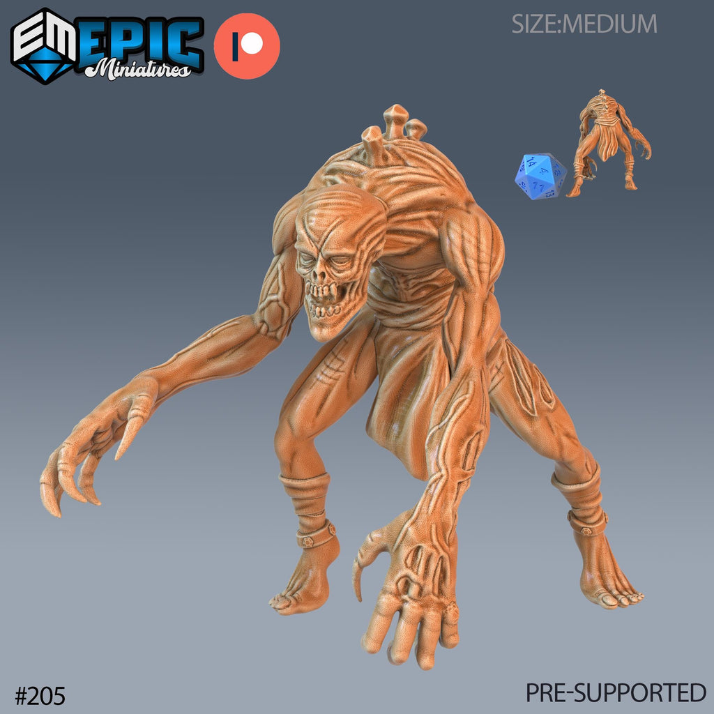 Ghoul Option #205 front DND miniature Castle of Terror 16k resin