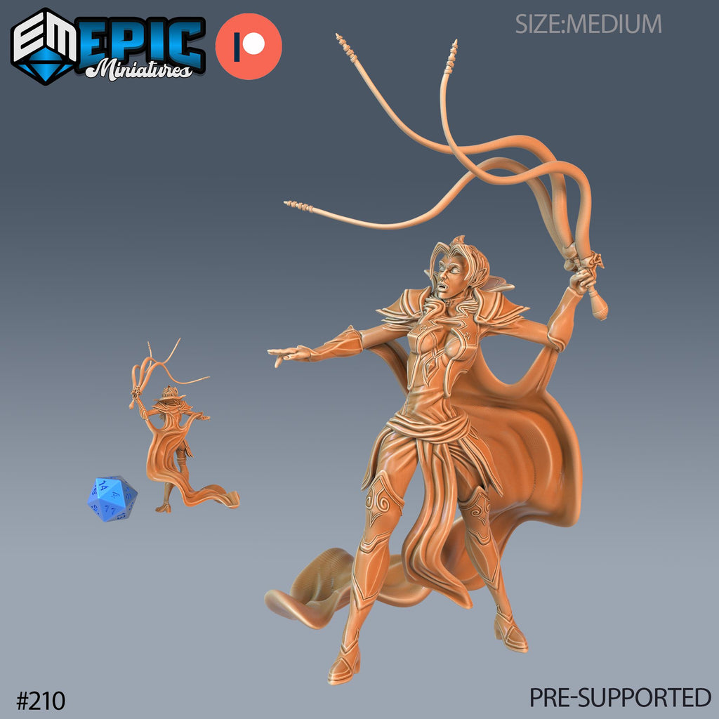 Vampire Mistress Option #210 front DND miniature Castle of Terror 16k resin