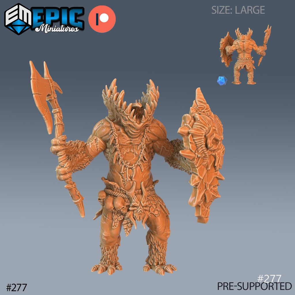 Gug Set of 4 DND Minis | Ruins of Madness Collection | TTRPG | Eldritch Lovecraft Underdark Phandelver Waterdeep Mad Mage Icewind Option #277 front DND miniature  16k resin