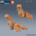 Desert Lizard Set of 2 DND Minis | Ruins of Madness Collection | TTRPG | Eldritch Lovecraft Underdark Phandelver Waterdeep Mad Mage Icewind DND miniatures group photo