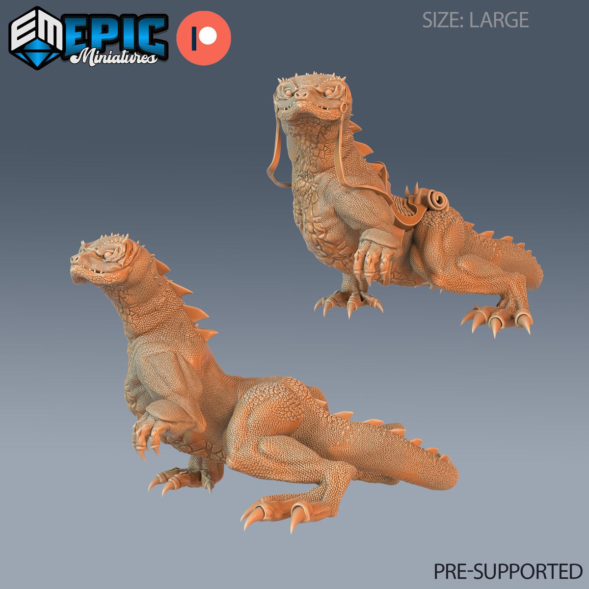 Desert Lizard Set of 2 DND Minis | Ruins of Madness Collection | TTRPG | Eldritch Lovecraft Underdark Phandelver Waterdeep Mad Mage Icewind DND miniatures group photo