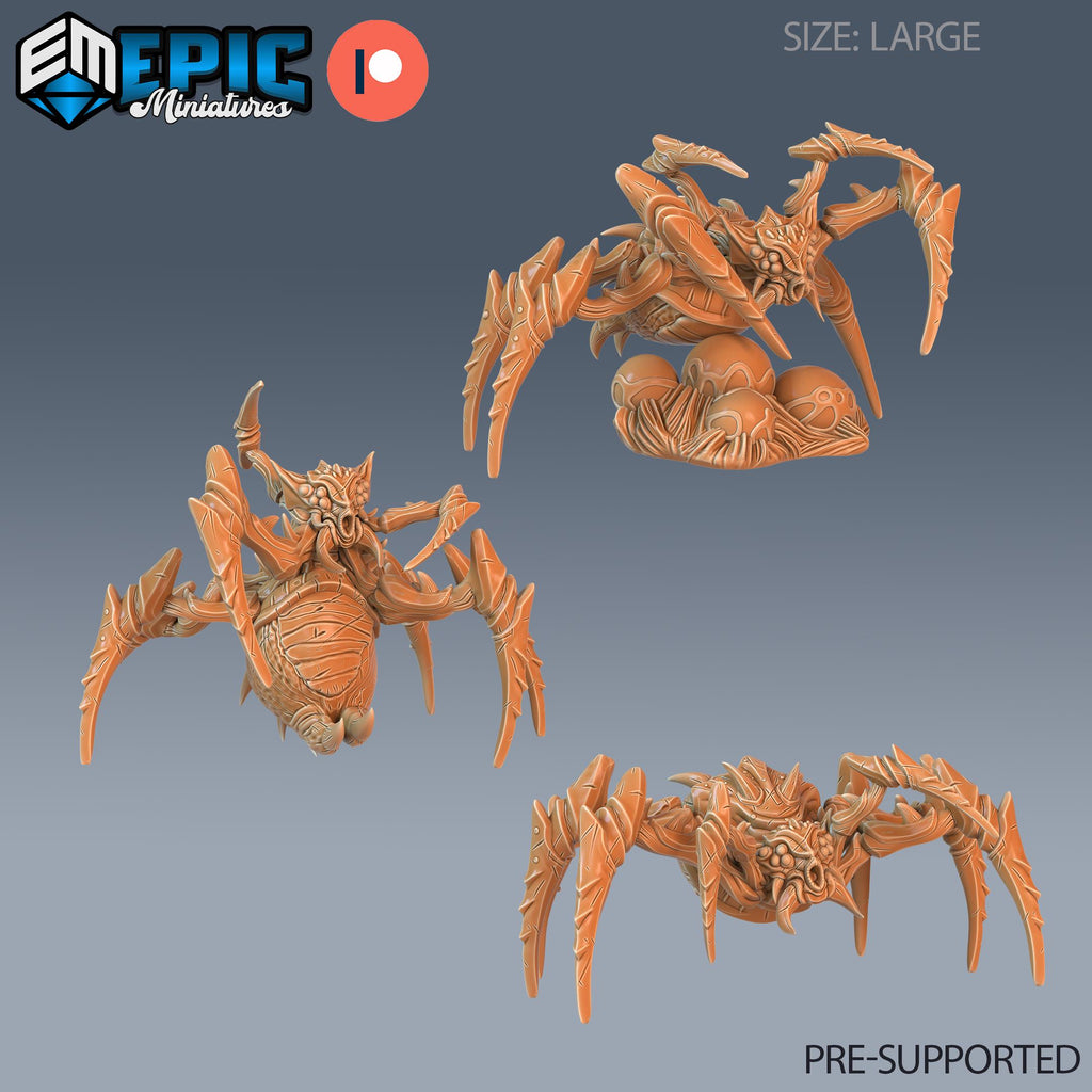 Desert Spider Set of 3 DND Minis | Ruins of Madness Collection | TTRPG | Eldritch Lovecraft Underdark Phandelver Waterdeep Mad Mage Icewind DND miniatures group photo