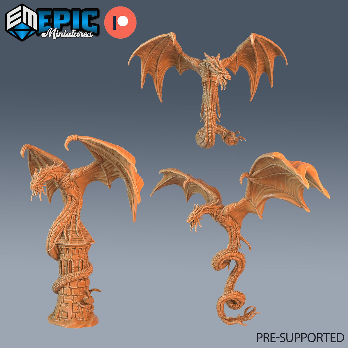 Hunting Horror Set of 3 DND Minis | Ruins of Madness Collection | TTRPG | Eldritch Lovecraft Underdark Phandelver Waterdeep Mad Mage Icewind DND miniatures group photo