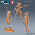 Deep One Female Set of 3 DND Mini | Ruins of Madness Collection | TTRPG | Eldritch Lovecraft Underdark Phandelver Waterdeep Mad Mage Icewind DND miniatures group photo