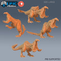 Ethereal Marauder Set of 4 DND Minis | Serpentia Reborn Collection | TTRPG | Night Serpent Dragon Queen Tiamat Candlekeep Xaryxis DND miniatures group photo