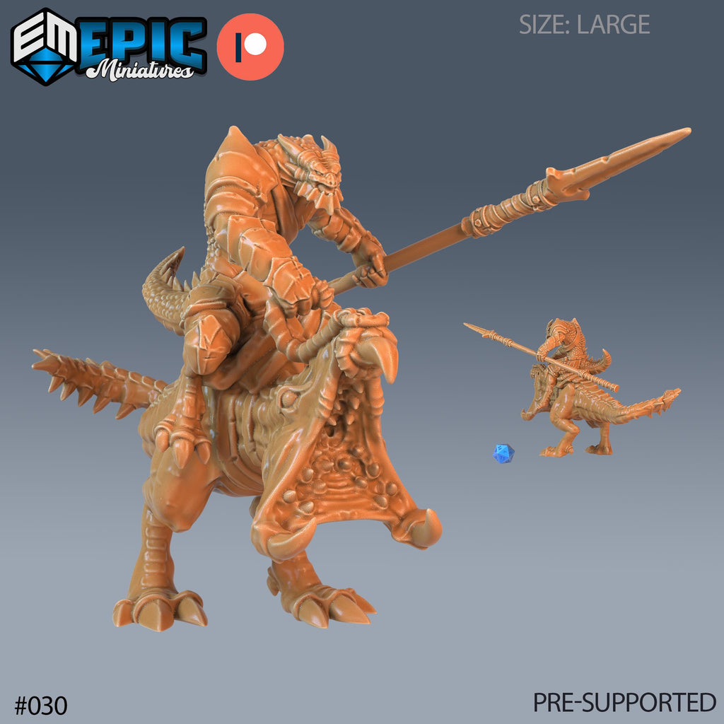Dragonborn Warrior Set of 5 DND Minis | Serpentia Reborn Collection | TTRPG | Night Serpent Dragon Queen Tiamat Candlekeep Xaryxis Option #030 front DND miniature  16k resin