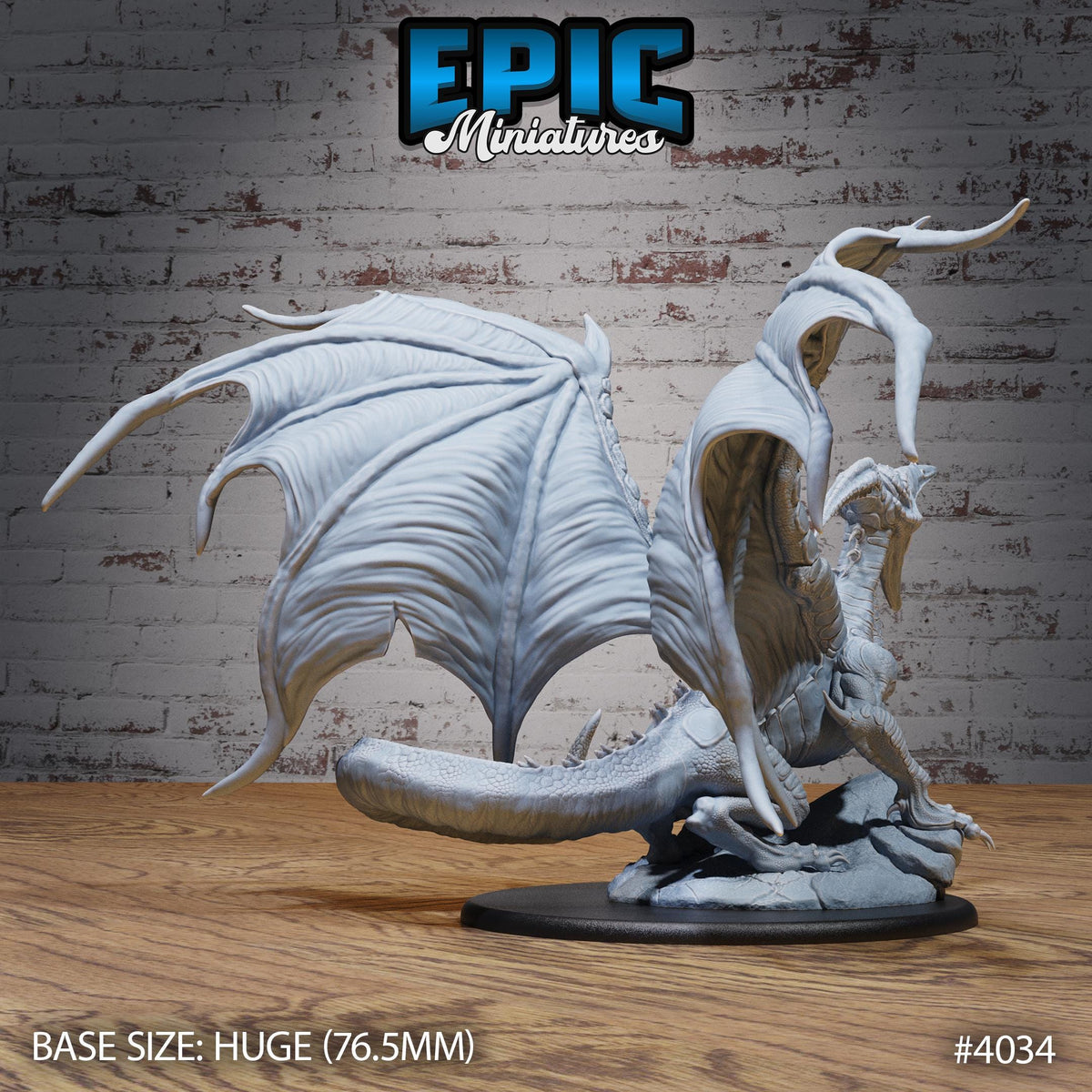 Pterosaur Dragon DND Miniature Elemental Lands Collection Dungeons and Dragons-TTRPG Mini Dinosaur Storm King Icewind Netherdeep Planescape 2 Pterosaur Dragons front DND miniature  16k resin