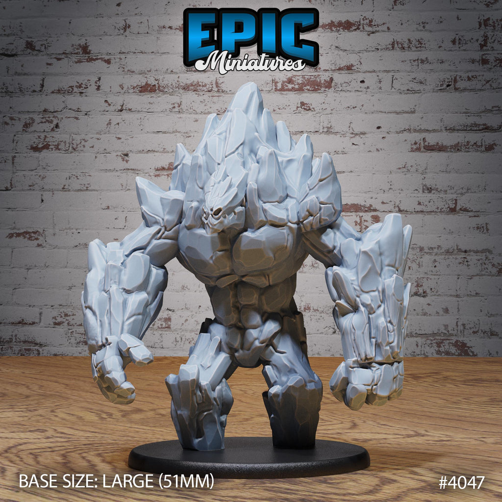Elemental Earth Option #4047 front DND miniature Elemental Lands 16k resin