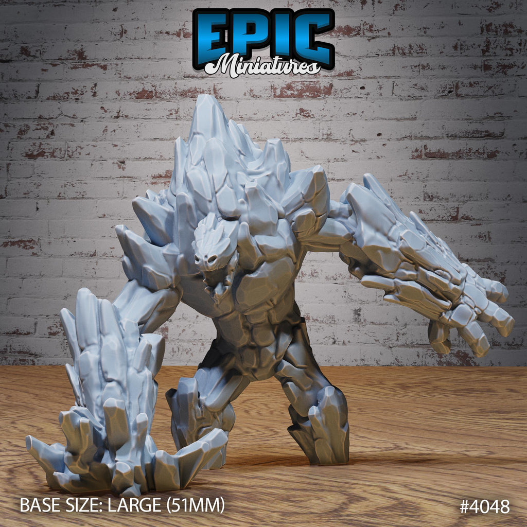 Elemental Earth Option #4048 front DND miniature Elemental Lands 16k resin