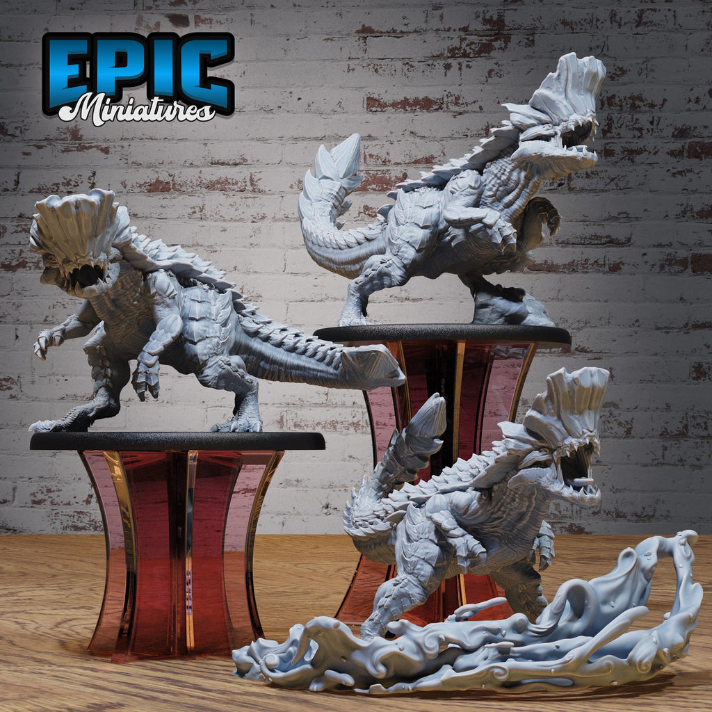 Rockhead Dinosaur Set of 3 DND miniatures group photo Elemental Lands
