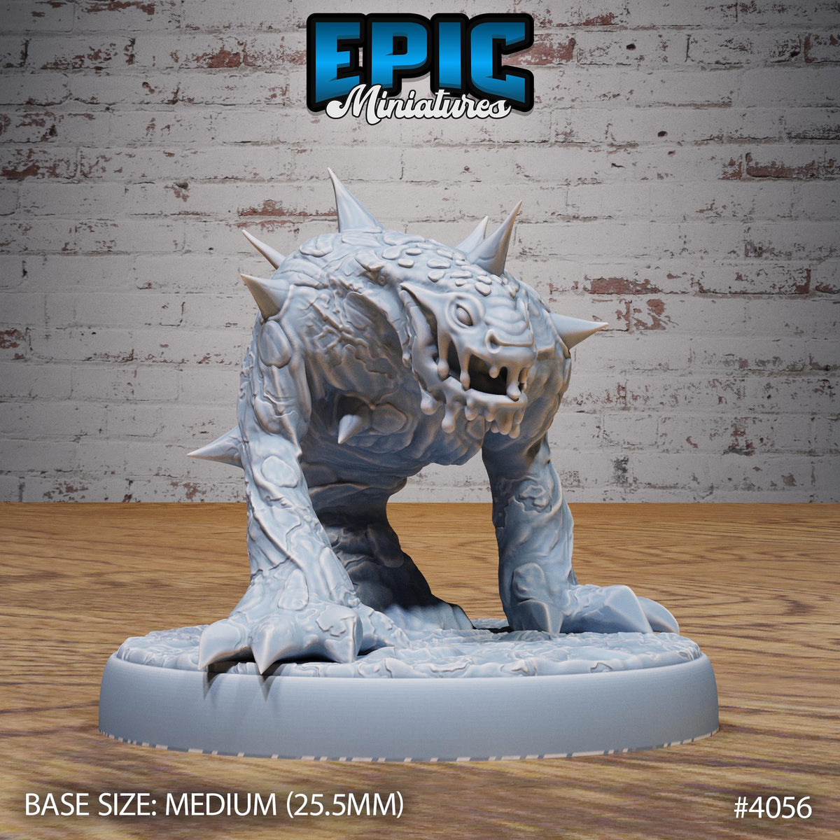 Magma Spawn Option #4056 front DND miniature Elemental Lands 16k resin