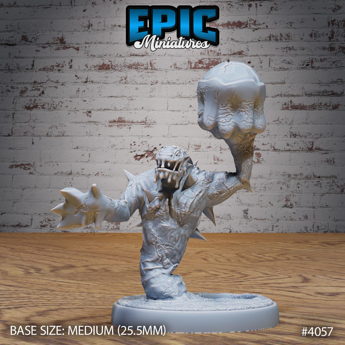 Magma Spawn Option #4057 front DND miniature Elemental Lands 16k resin