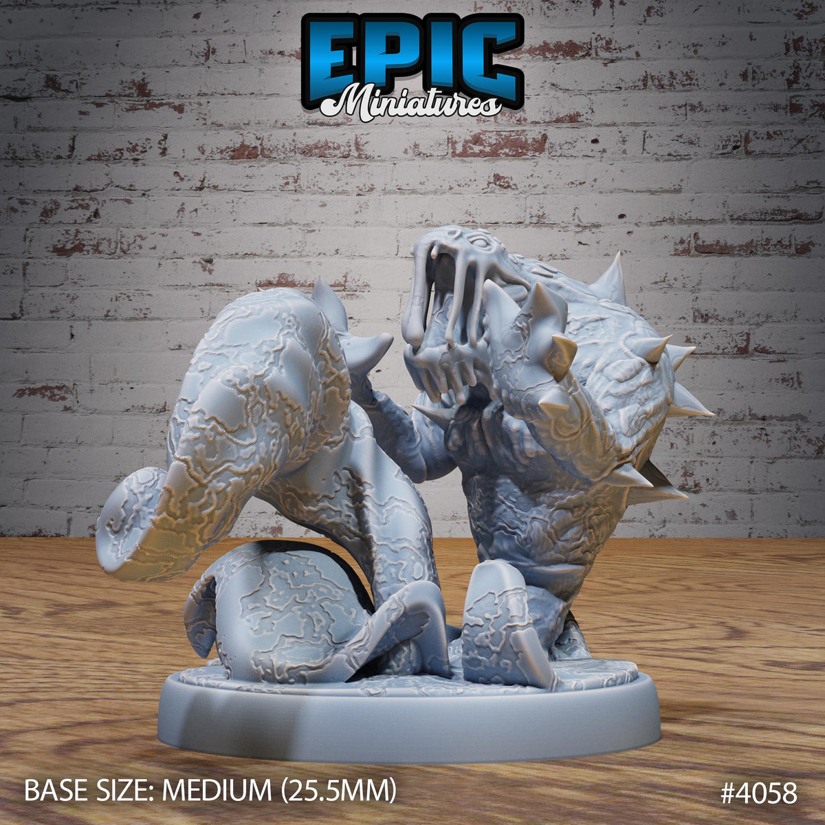 Magma Spawn Option #4058 front DND miniature Elemental Lands 16k resin