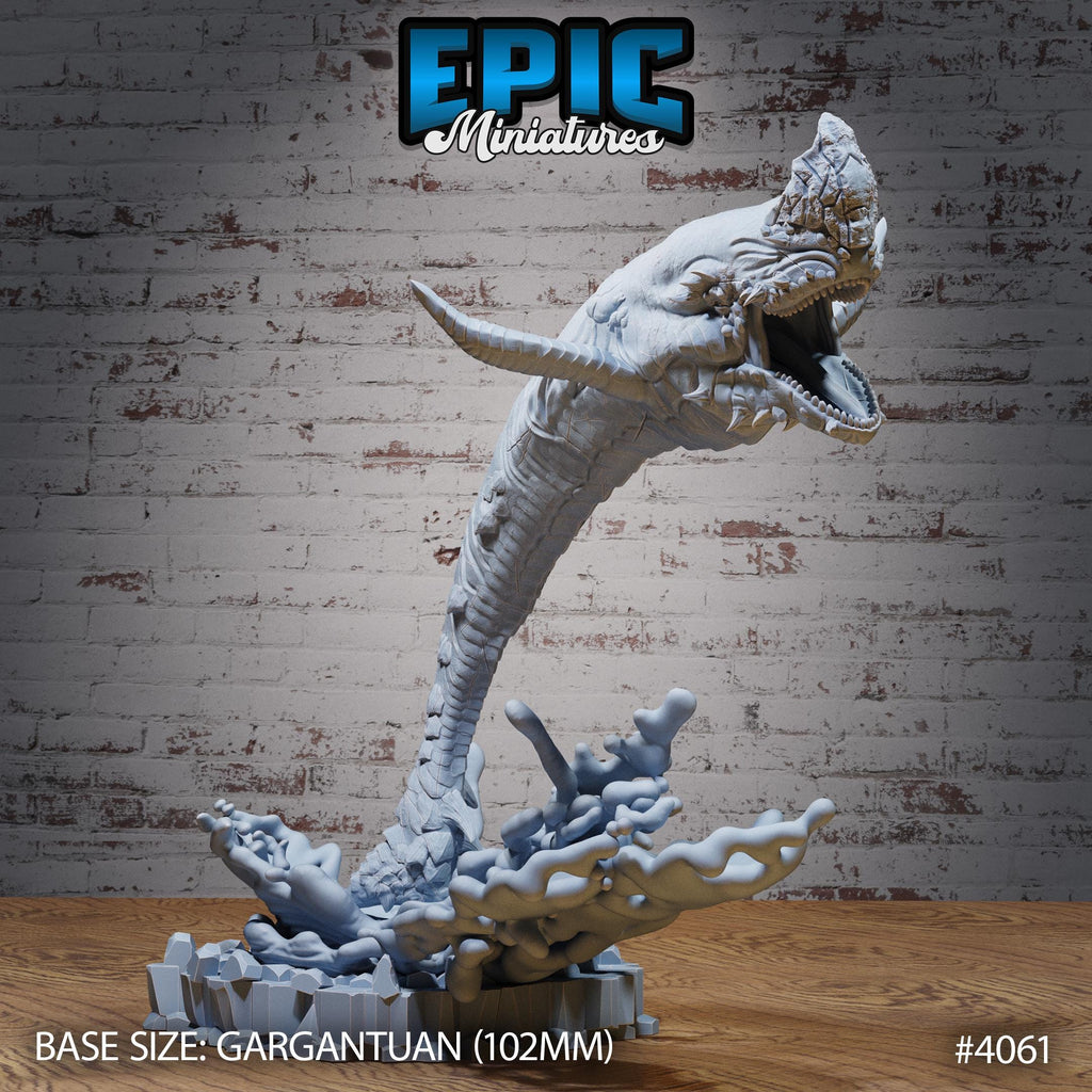 Lava Whale Option #4061 front DND miniature Elemental Lands 16k resin