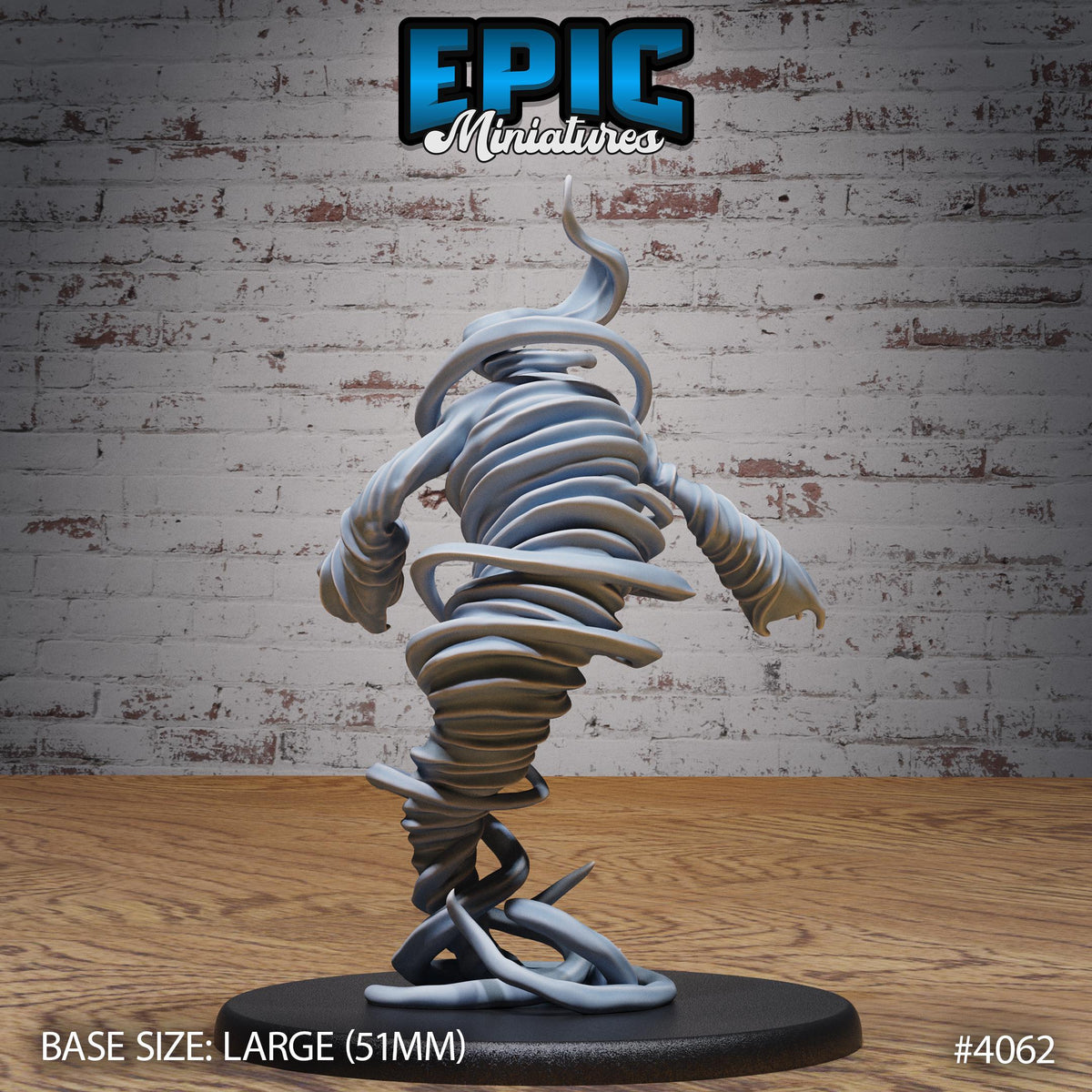 Elemental Air Option #4062 back DND miniature Elemental Lands 16k resin