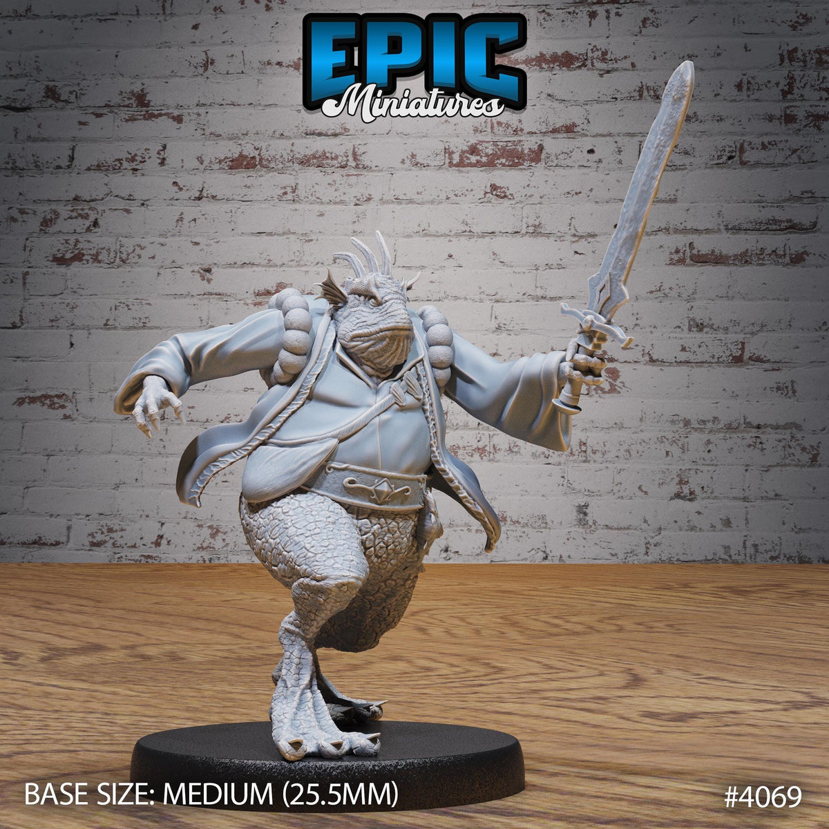 Marid Classic Option #4069 front DND miniature Elemental Lands 16k resin