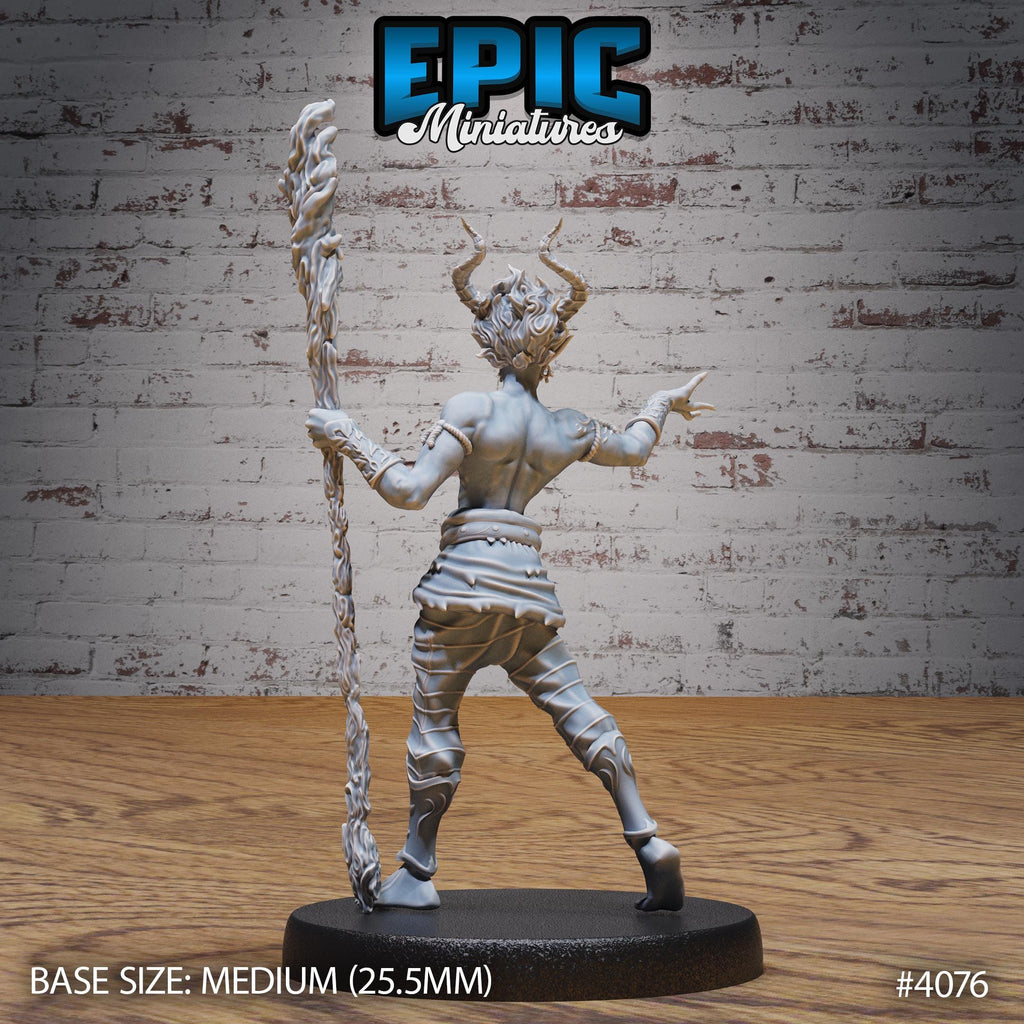 Young Efreeti Option #4076 back DND miniature Elemental Lands 16k resin