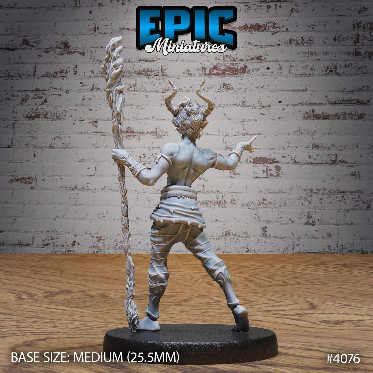 Young Efreeti Option #4076 back DND miniature Elemental Lands 16k resin