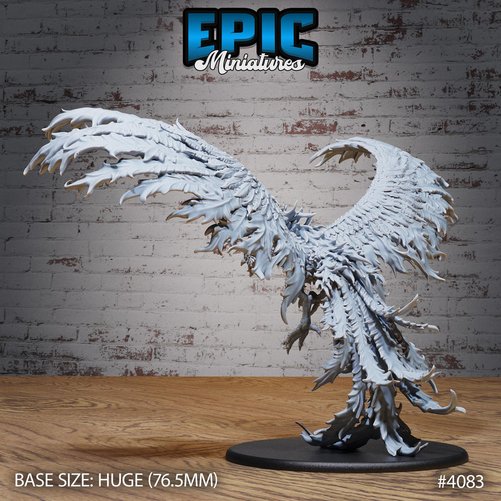 Primordial Phoenix Option #4083 back DND miniature Elemental Lands 16k resin