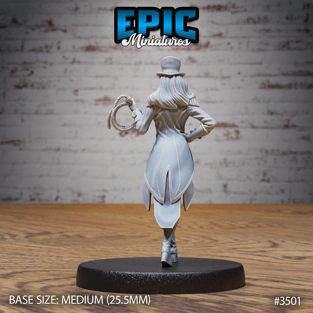 Show Director Female Set 3 Option #3501 back DND miniature Nightsky Carnival 16k resin