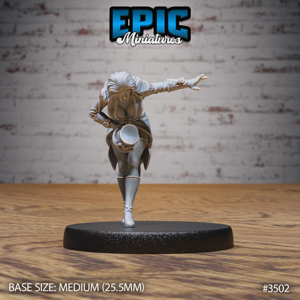Show Director Female Set 3 Option #3502 front DND miniature Nightsky Carnival 16k resin