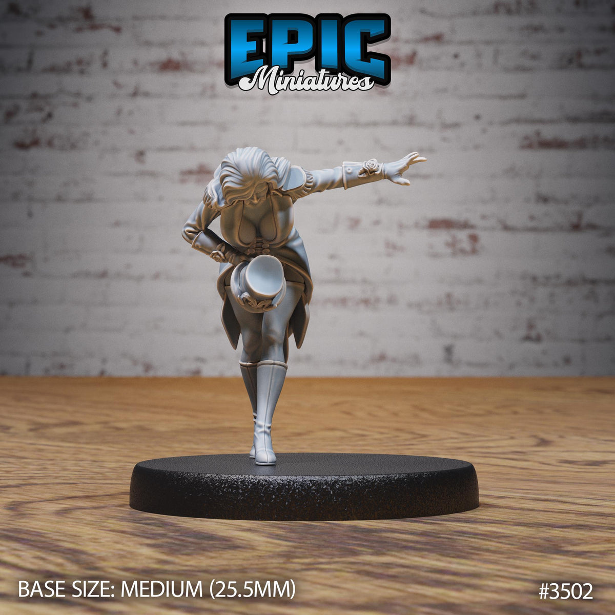 Show Director Female Set 3 Option #3502 front DND miniature Nightsky Carnival 16k resin