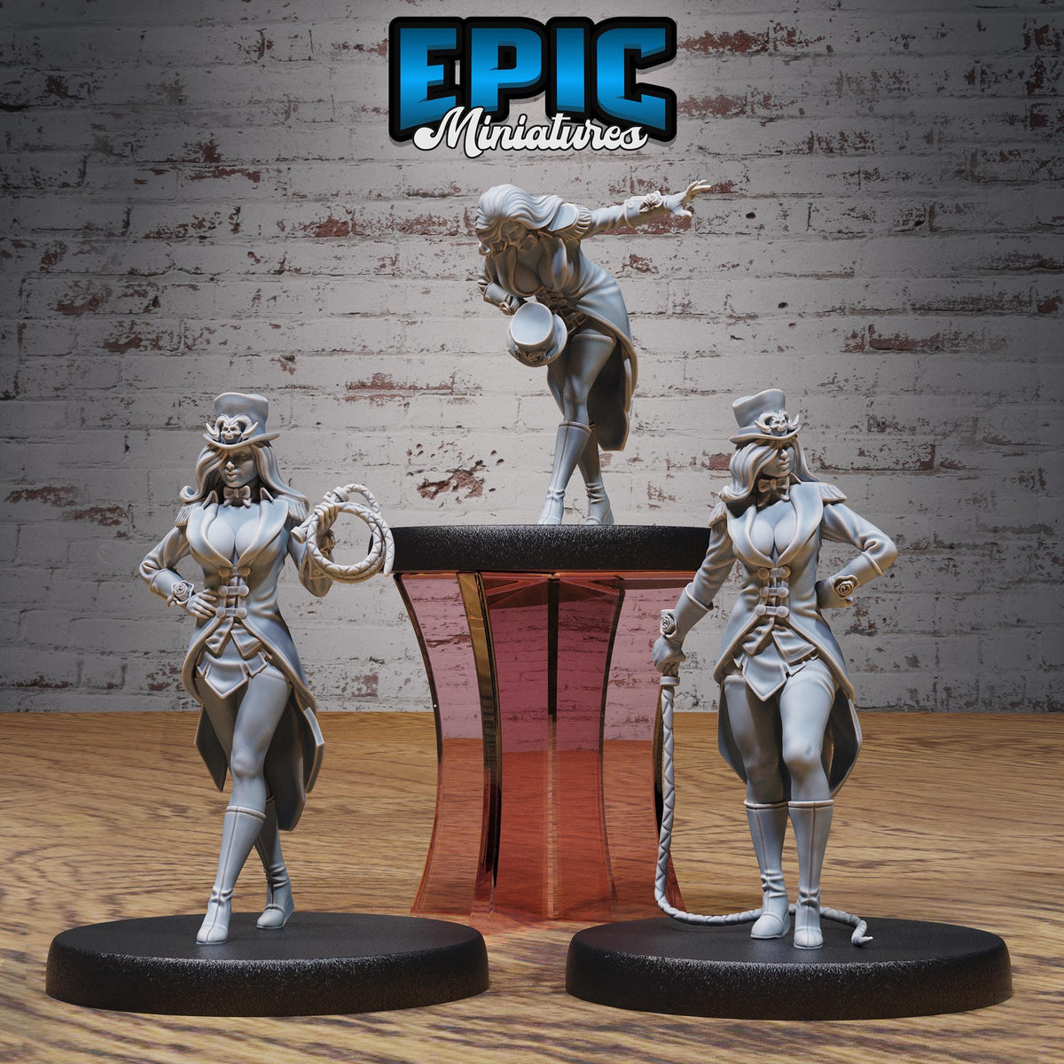 Show Director Female Set 3 DND miniatures group photo Nightsky Carnival