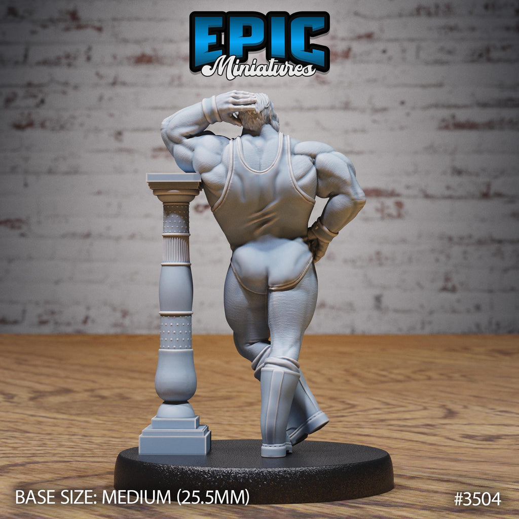 Orc Strongman Option #3504 back DND miniature Nightsky Carnival 16k resin