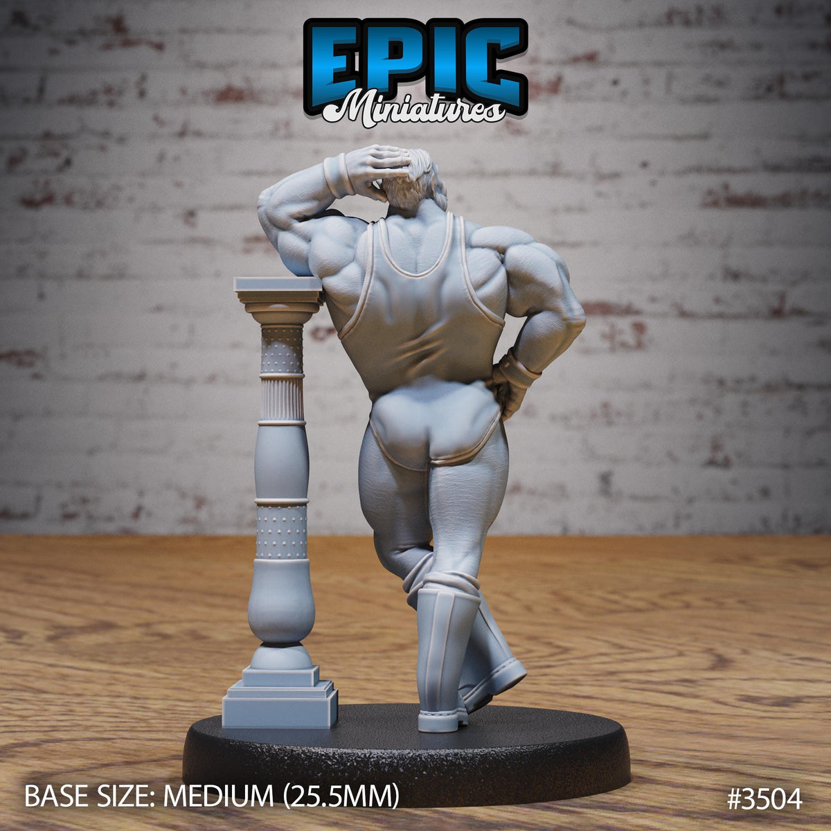 Orc Strongman Option #3504 back DND miniature Nightsky Carnival 16k resin