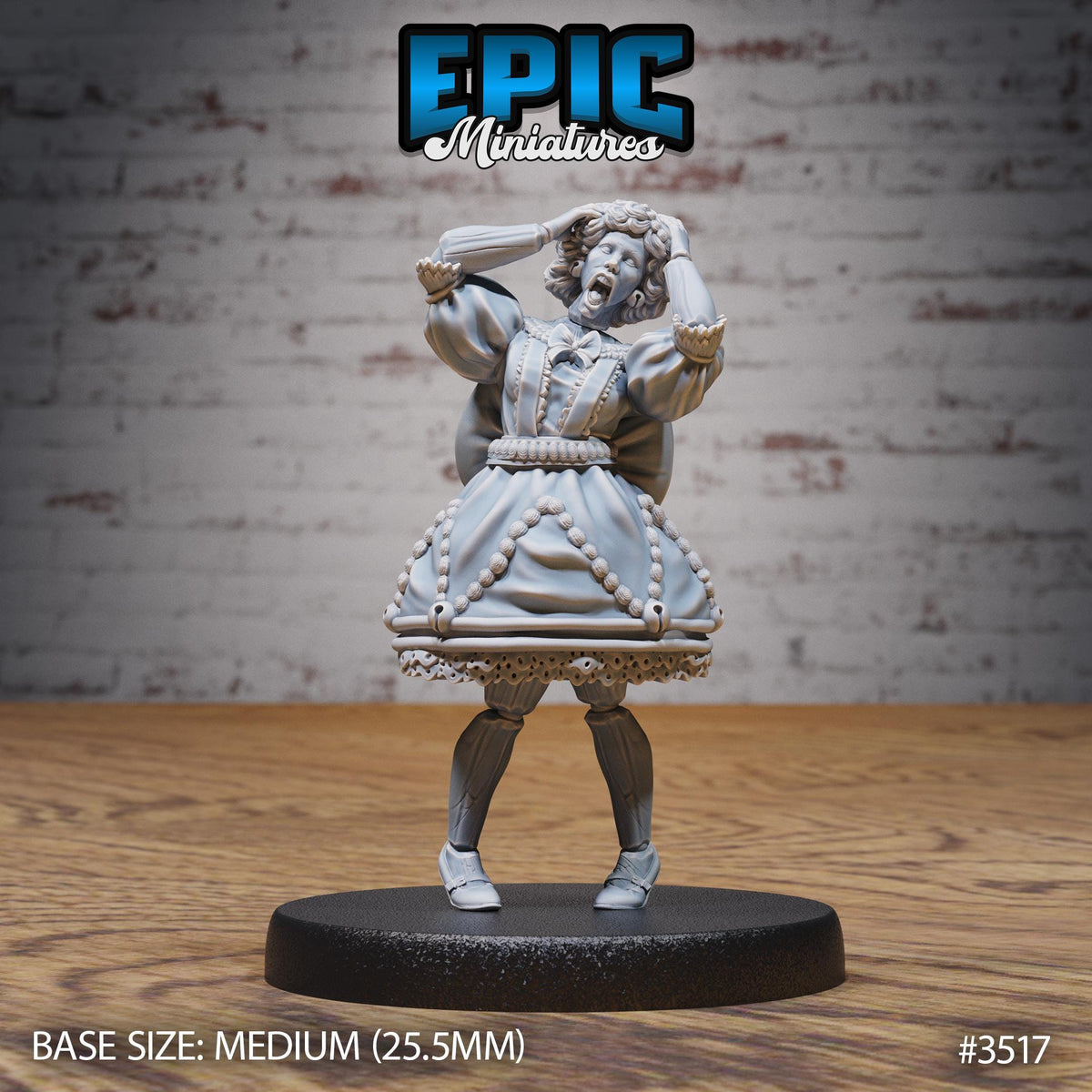 Living Doll Option #3517 front DND miniature Nightsky Carnival 16k resin