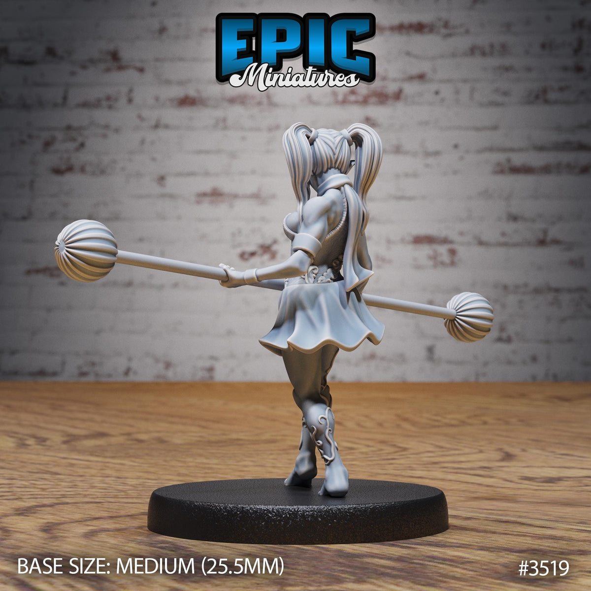 Acrobat Elf Option #3519 back DND miniature Nightsky Carnival 16k resin