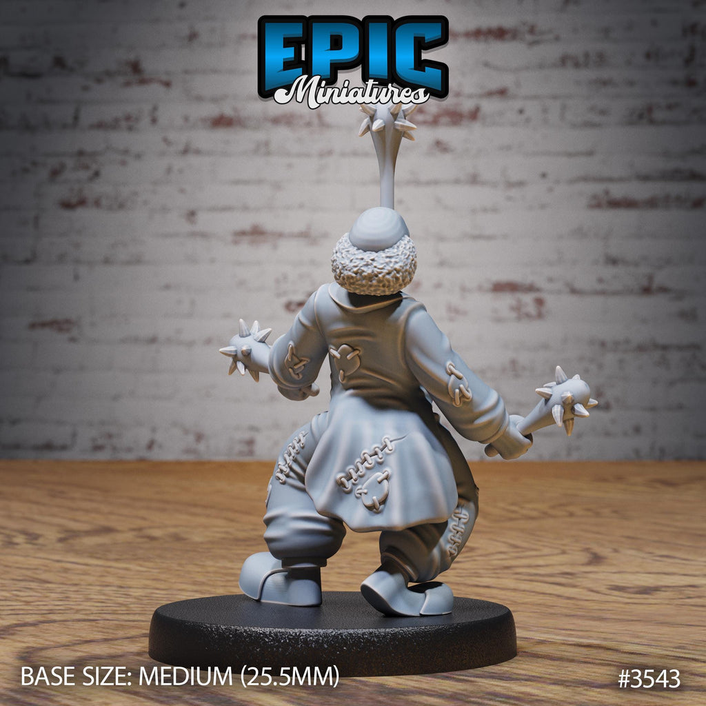 Horror Clown Option #3543 back DND miniature Nightsky Carnival 16k resin