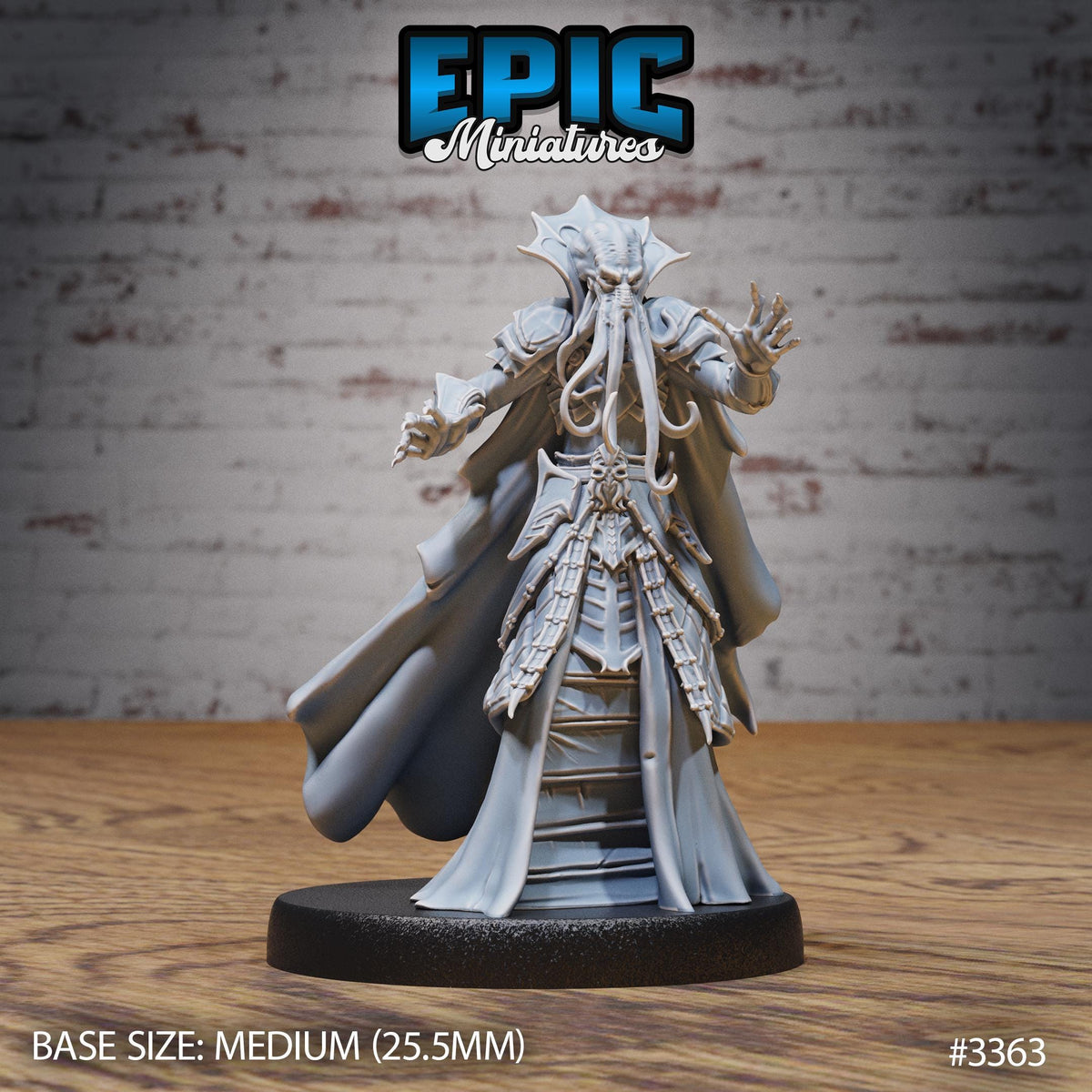 Mind Eater Classic Option #3363 front DND miniature Planar Adventure 16k resin
