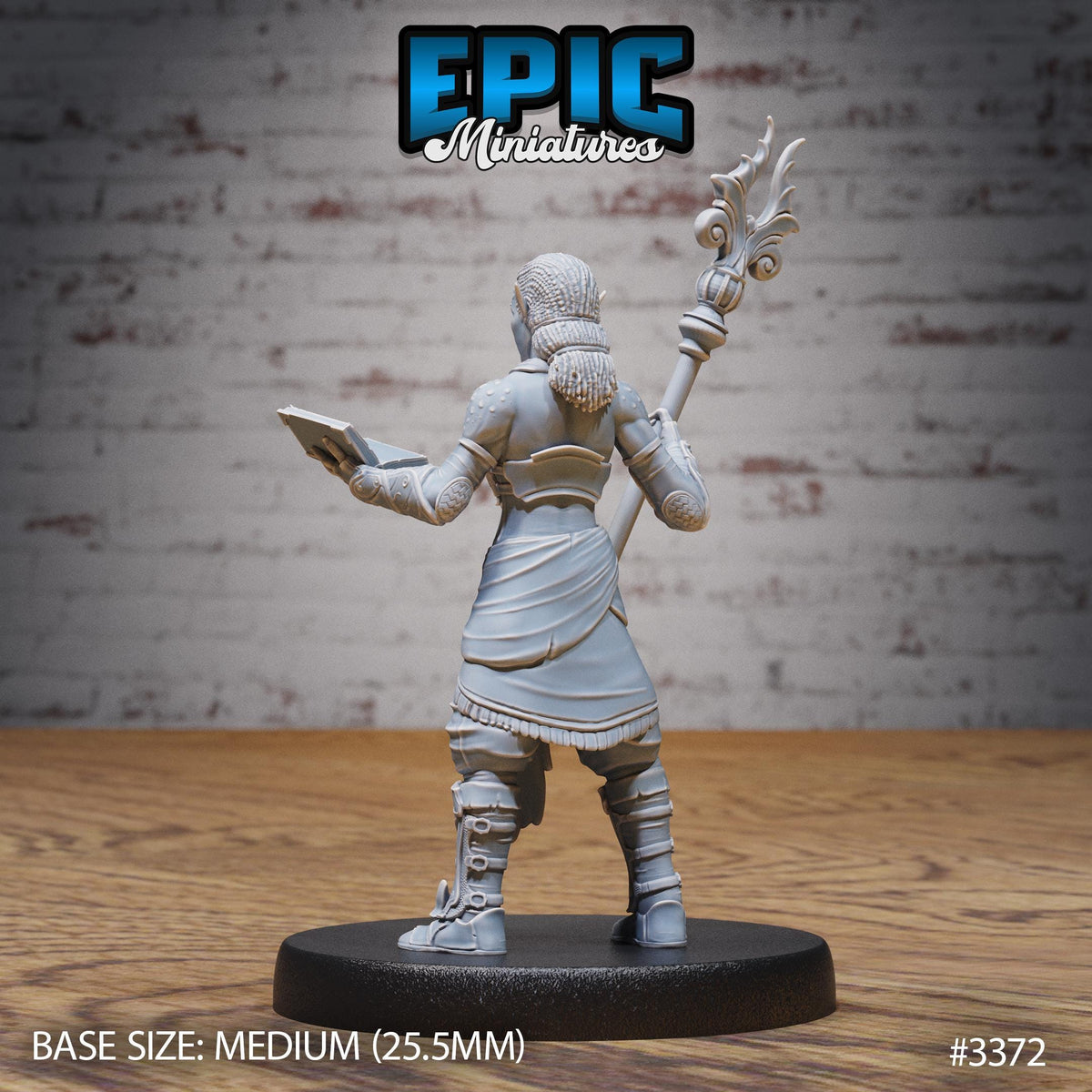 Female Slave Rebel Option #3372 back DND miniature Planar Adventure 16k resin