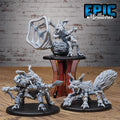 Fluffy Cat Spider Set of 3 DND miniatures group photo Planar Adventure