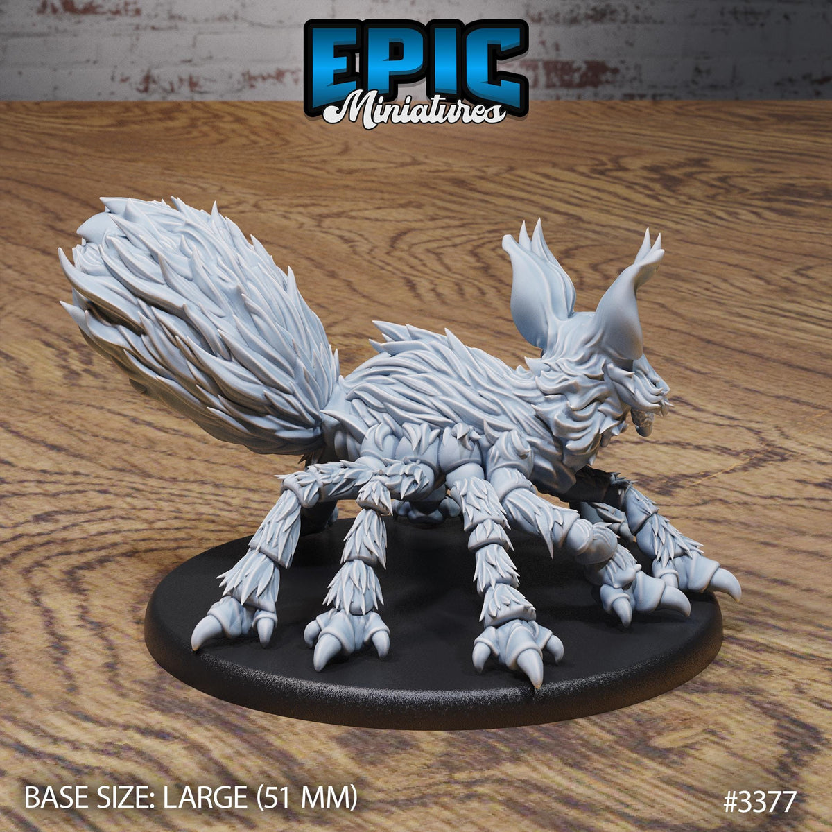 Fluffy Cat Spider Option #3377 back DND miniature Planar Adventure 16k resin