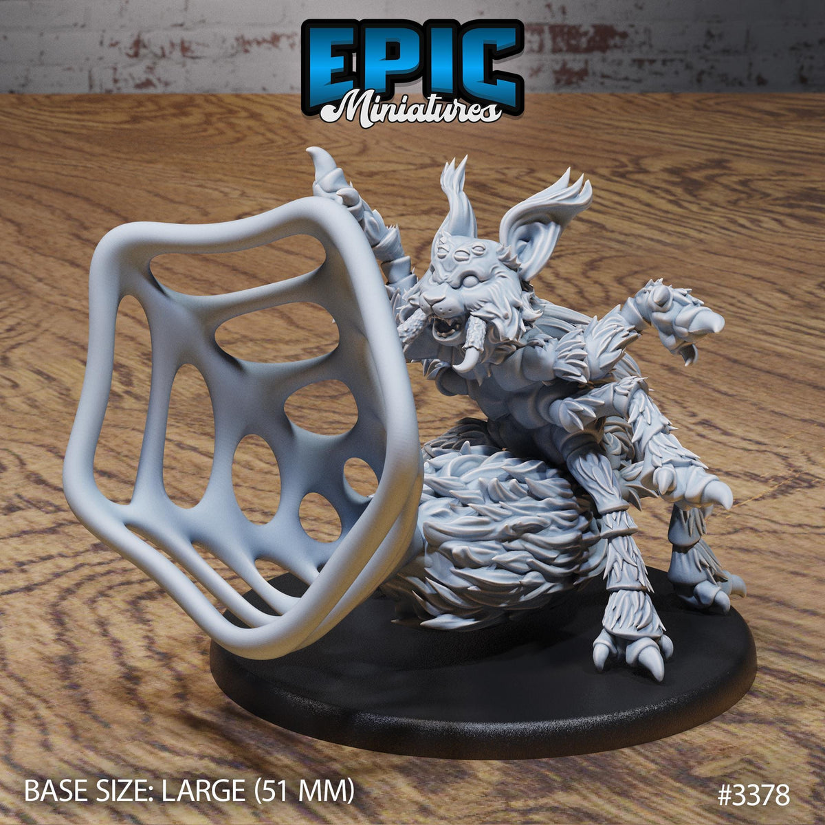 Fluffy Cat Spider Option #3378 front DND miniature Planar Adventure 16k resin