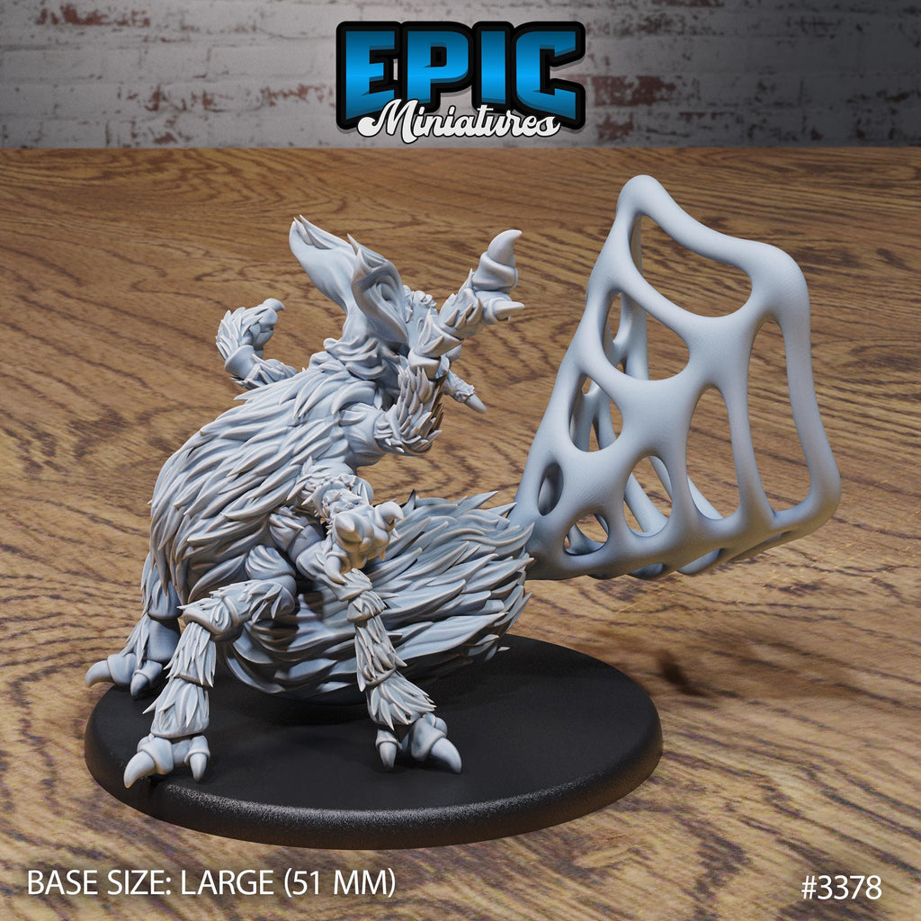 Fluffy Cat Spider Option #3378 back DND miniature Planar Adventure 16k resin