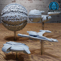 Space Ship Set of 4 DND miniatures group photo Spy Assault