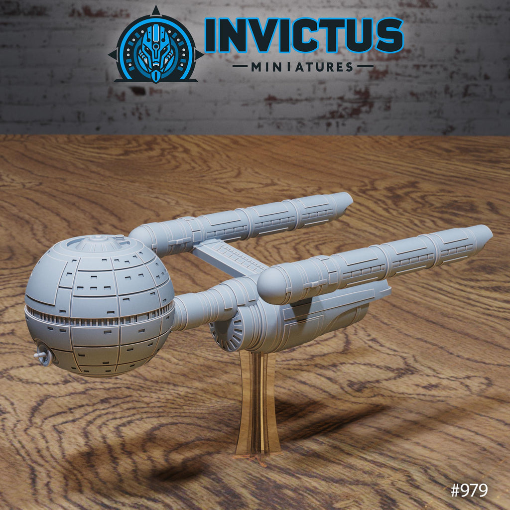 Space Ship Option #979 back DND miniature Spy Assault 16k resin
