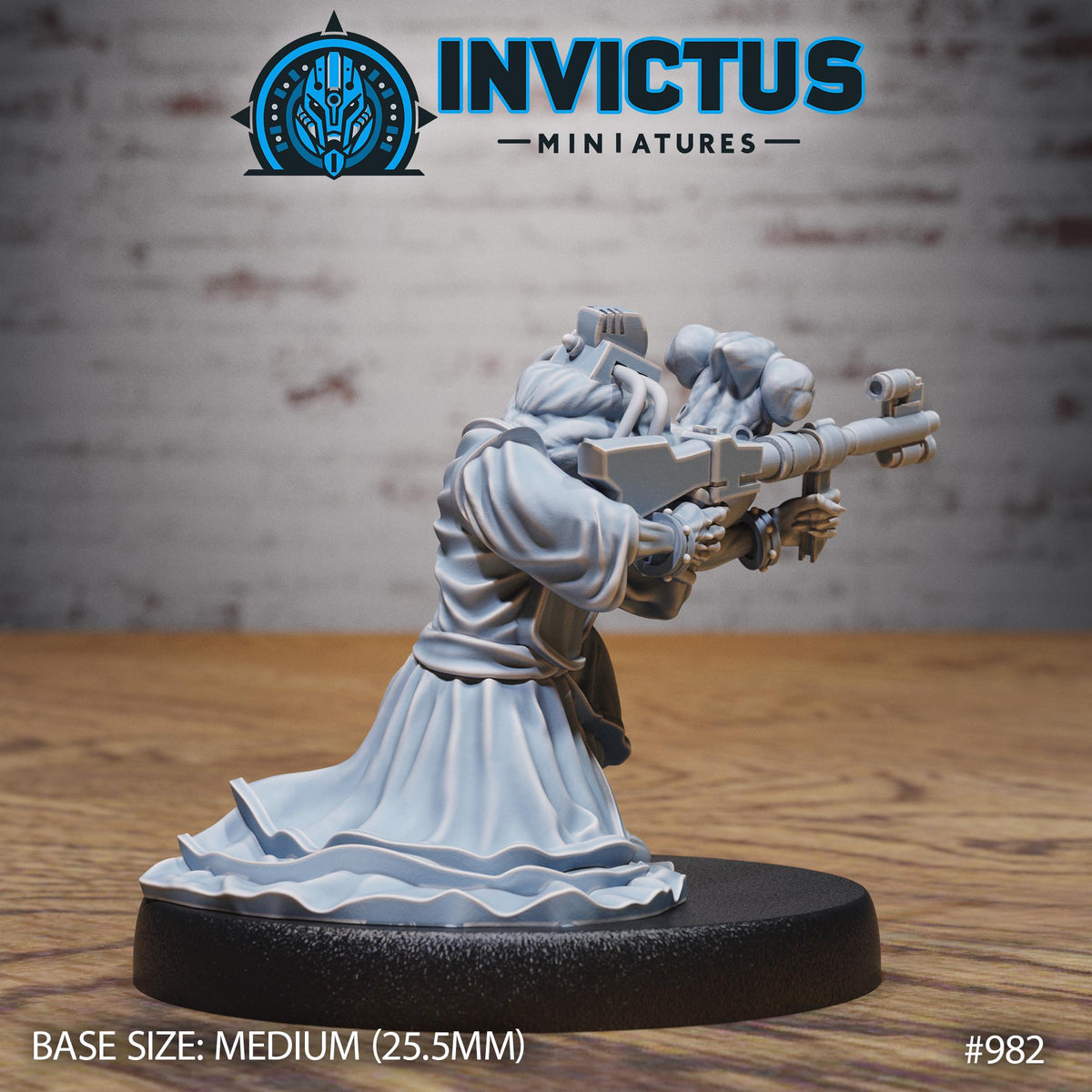 Spy Diplomat Option #982 back DND miniature Spy Assault 16k resin