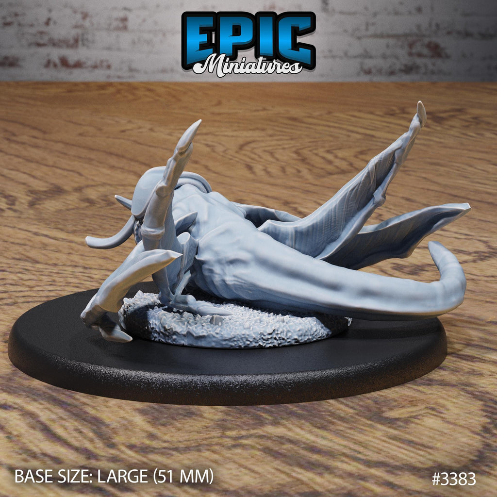 Slave Lance Rider Star Shark Set of 3 DND Mini Planar Adventure Collection Dungeons and Dragons TTRPG Baldur’s Gate Spelljammer Planescape Option #3383 back DND miniature  16k resin