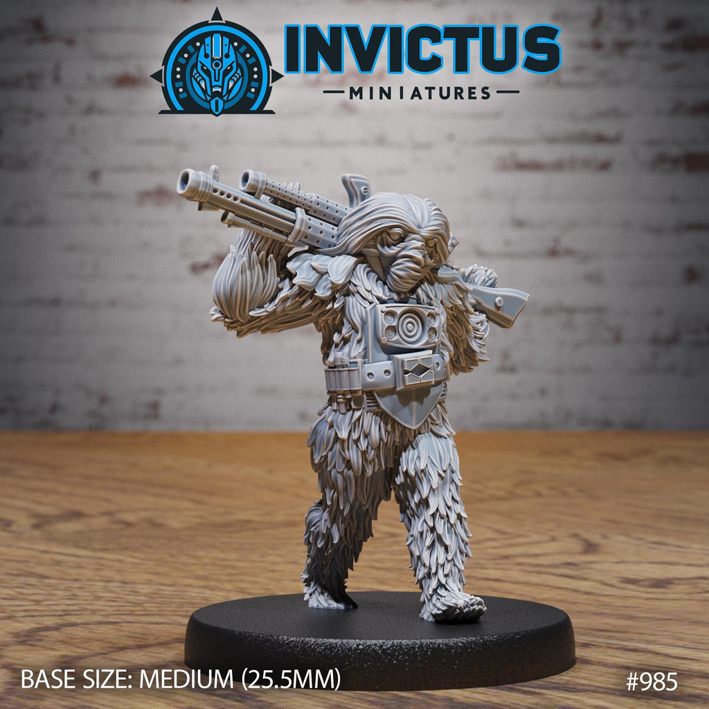 Furry Agent Option #985 front DND miniature Spy Assault 16k resin
